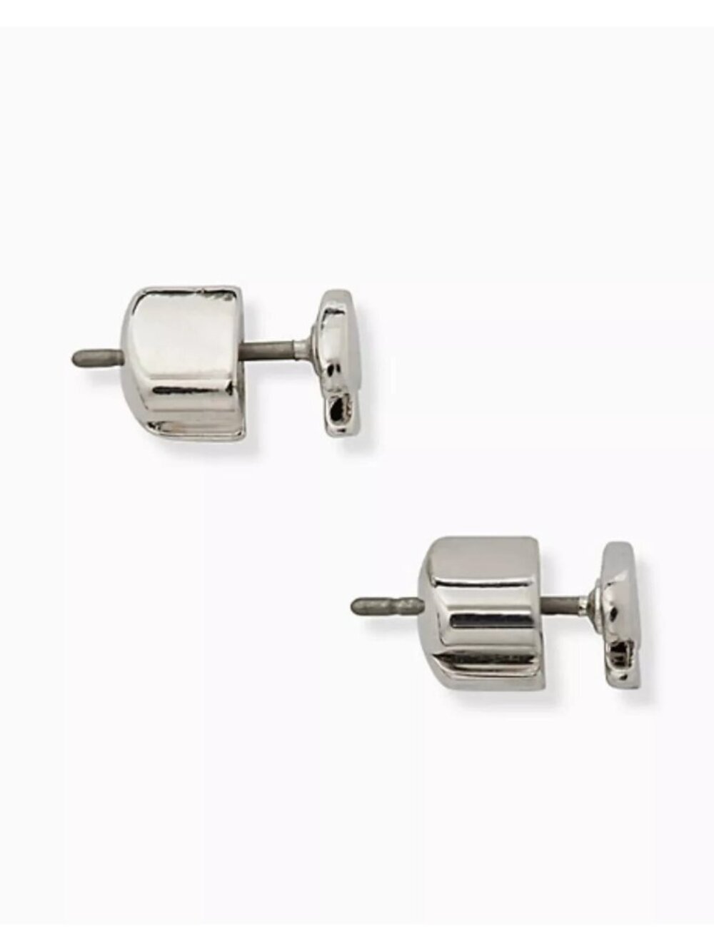 NWT Kate Spade Signature Spade Mini Studs O0RU2905 Silver - Picture 4 of 5